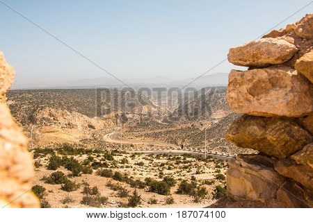 Yellow Mountains And Beautiful Panoramic View