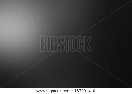Dark grey black and white tones abstract gradient soft blur background