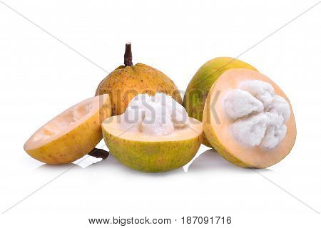 santol fruit isolated on the white background