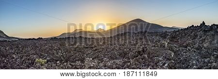 Volcanic Landscape In Timanfaya National Park