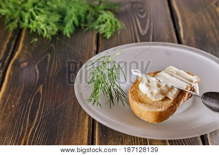 Soft Cheese On Toast