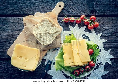 Tomato And Cheese Sandwich