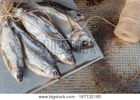 Taranka, Sun Dried Salty River Fish, Classic Beer Snack in Post Soviet Countries