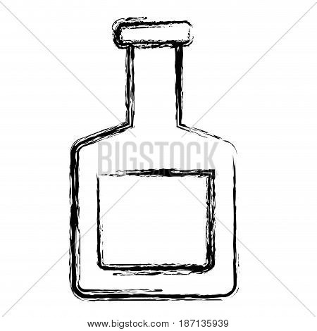 fragance bottle icon over white background. vector illustration
