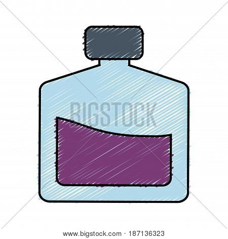 fragance bottle icon over white background. vector illustration