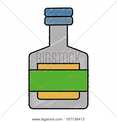 fragance bottle icon over white background. vector illustration