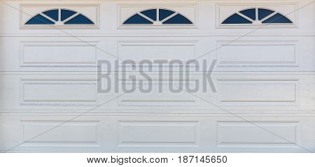 Cloe-up Garage Wood  Door Background / Texture
