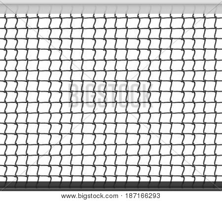 Tennis Net Horizontal Seamless Pattern Background. Vector