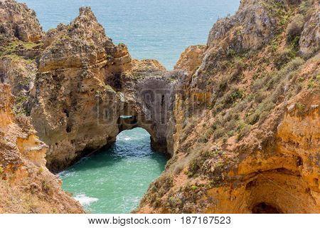 Cliffs of Ponta da Piedade, Lagos, Algarve, Portugal