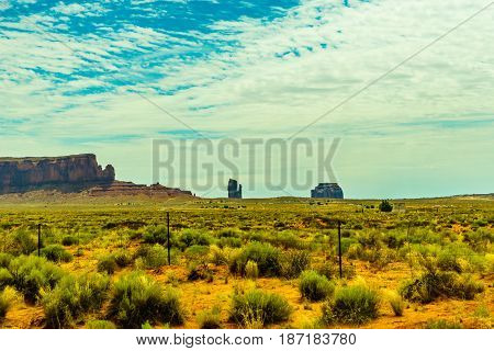 A road leading to Monument Valley Kayenta Arizona
