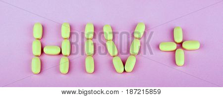 image of hiv therapy efavirenz on pink background