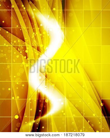 Shiny wave, magic light efffect abstract background