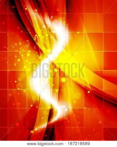 Shiny wave, magic light efffect abstract background