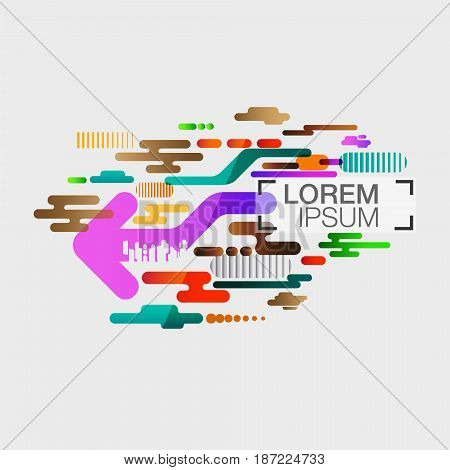Abstract cover  Arrow Modern design template business brochure flyer design template vector. background layout in A4