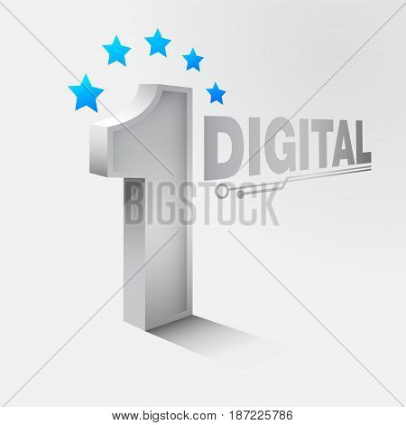 Number One digital design for Business technology