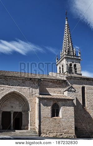 Medieval Church of Our Lady in Largentiere in France