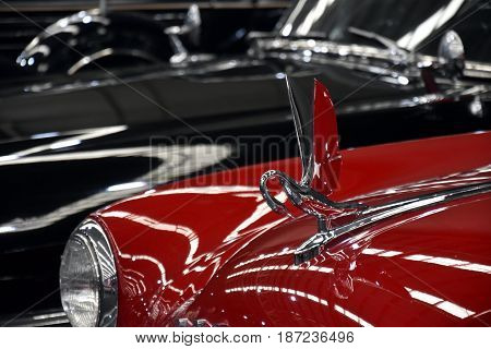 Gosford Australia - Apr 30 2017. Packard was an American luxury automobile marque. Classic car collection in Gosford Classic Car Museum.