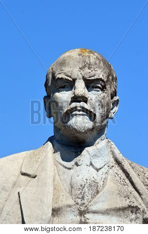 Monumet of Lenin.May 19, 2017.Chernobyl.Kiev region.Ukraine