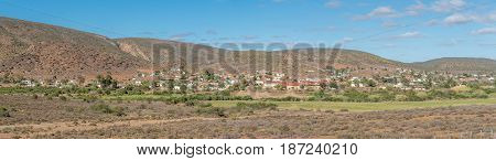 A panoramic view of Zoar a village in the Western Cape Province