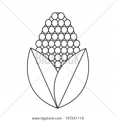 corn bioful alternative energy ethanol line vector illustration