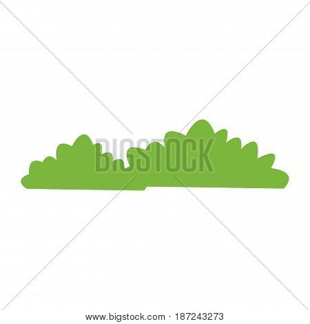 cartoon bush natural fprest comic vector illustration