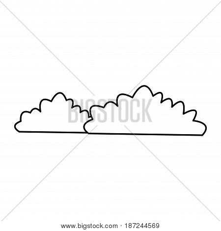 cartoon bush natural fprest comic vector illustration