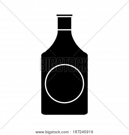 fragance bottle icon over white background. vector illustration