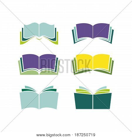 vector book icon logo collections, vector eps ready