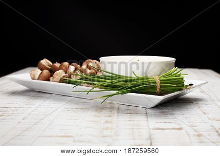Creamy Mushroom Soup with a lot of mushrooms