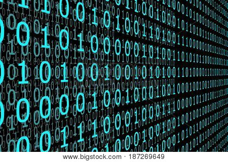 Cyan Color Binary Code