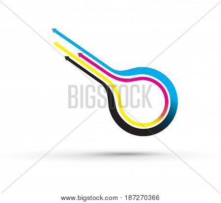 Cmyk Arrow Background3