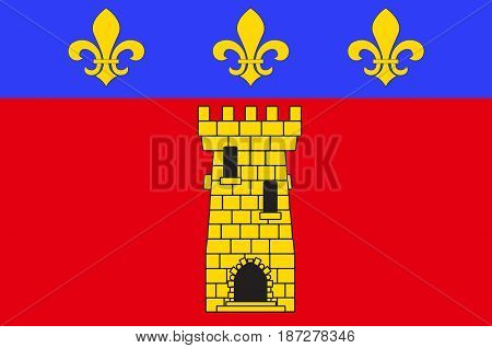 Flag of Clermont is a commune in the Oise department in northern France.