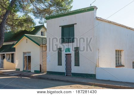 PHILIPPOLIS SOUTH AFRICA - MARCH 21 2017: An art gallery in Philippolis the oldest town in the Free State Province