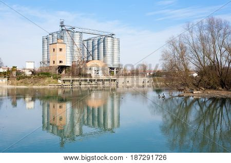 Old Abandoned Factory,industrial Archeology.italy