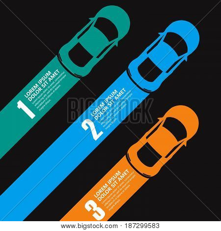 race car info graphics artwork  background  illustration
