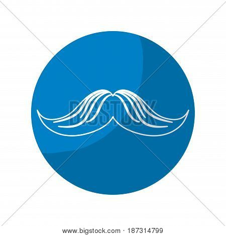 sticker man mustahe and attractive fashion design, vector illustration