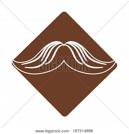 label man mustahe and attractive fashion design, vector illustration