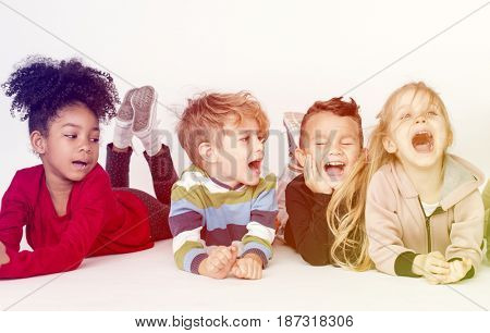 Group of children participating in an activity