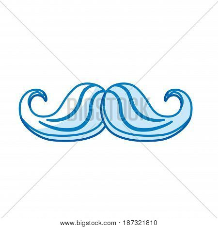 silhouette man mustahe and attractive fashion design, vector illustration