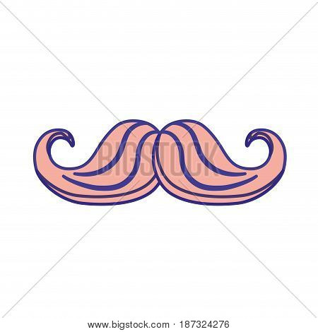 man mustahe and attractive fashion design, vector illustration