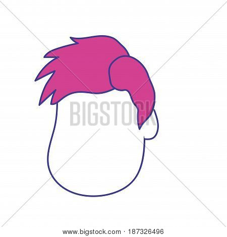 nice man face with haistyle, vector illustration design