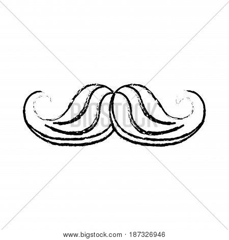figure man mustahe and attractive fashion design, vector illustration
