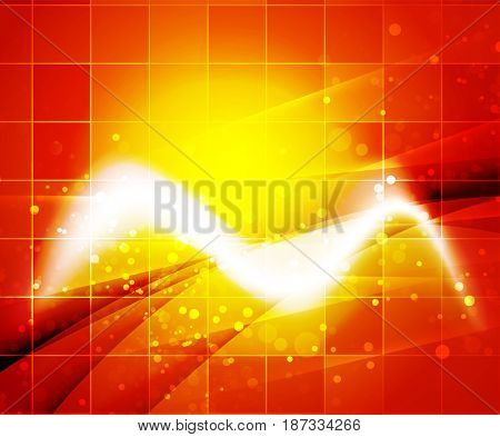 Shiny wave, magic light efffect abstract background