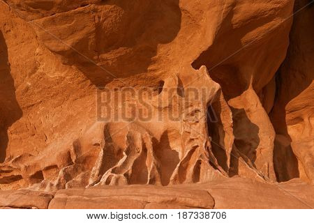 background stone wall texure of Sinai desrt