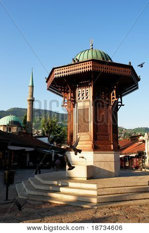 Fount ที่มีชื่อเสียงในซาราเยโว
