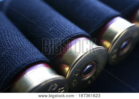 Shotgun Shells Close Up High Quality  Stock Photo
