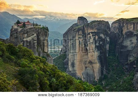 Monastery Holy Trinity, (agia Trias) Meteora , Greece