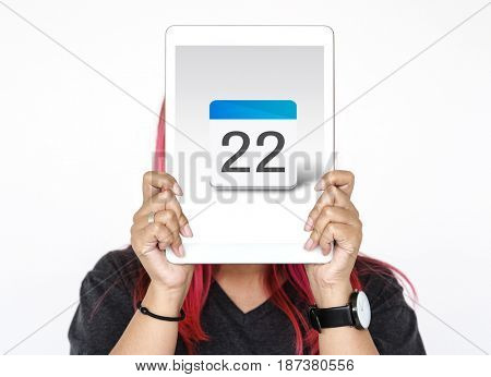 Date Twenty Second Agenda Calendar Graphic