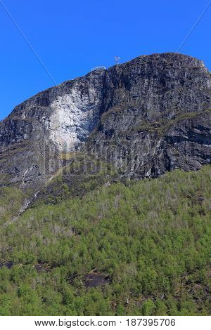 The new Skylift Cabel Car in Loen in Sogn, Norway.