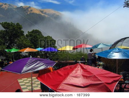 ห้องอาหารชายฝั่งเซอใหญ่กลางแจ้ง